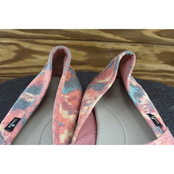 Sanuk Sz 8 M Multicolor Almond Toe Flat Fabric - Picture 3 of 8